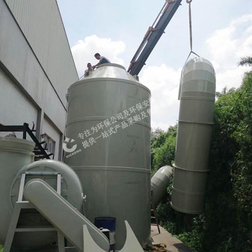 PP喷淋塔选型必看：风量、塔径、填料层高度怎么定
